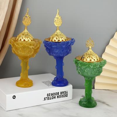 China Chinese Factory Direct Modern Decorative Ornaments Middle East Resin/Metal Censer Censer Arabic Censer for sale