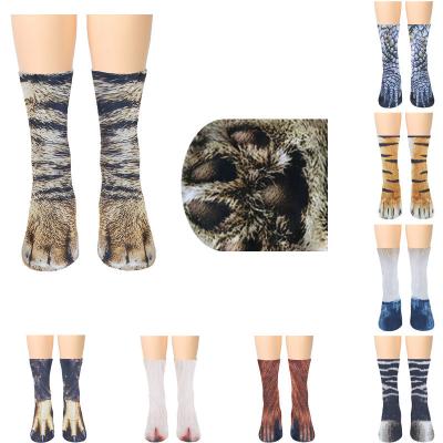 China New Fashion Cotton QUICK DRY Upper Female Socks Women's Unisex Sok 3D Interesting Animal Patterned Socks for sale