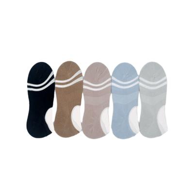 China Custom INS Cotton PED Footie Athletic Ruler Striped Spring Socks Mens Cotton Sok Silicon Socks for sale