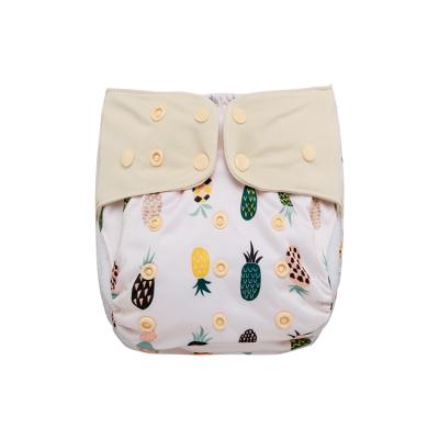 China Customized Plain Weave Baby Button Angel Baby Soft Cloth Diaper for sale