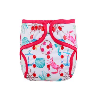 China Wholesale Printed Design Diaper Cover Cartoon Printed Reusable Baby Diaper Cover for sale