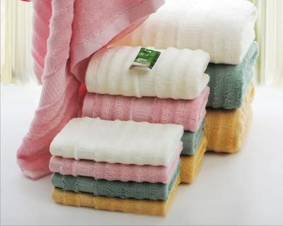 China Wholesale OEM QUICK DRY custom detailing luxury soft bamboo fiber travel towel with private label for sale