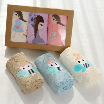 China Wholesale Custom Retail QUICK DRY 3pcs Fiber Wedding Favor Face Hand Bath Towel Micro Retail Box Set In Gift Package for sale