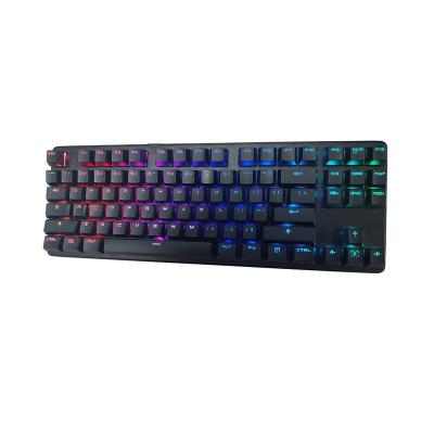 China Mechanical Type C USB Port Outemu Low Profile Gaming Mechanical Keyboard OEM/ODM RGB TKL Keyboard for sale