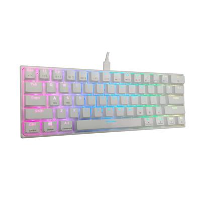 China HOT Selling Anti-Ghosting RGB Mini Gamer Wireless Keyboard 60% ANSI ISO Mechanical Layout for sale