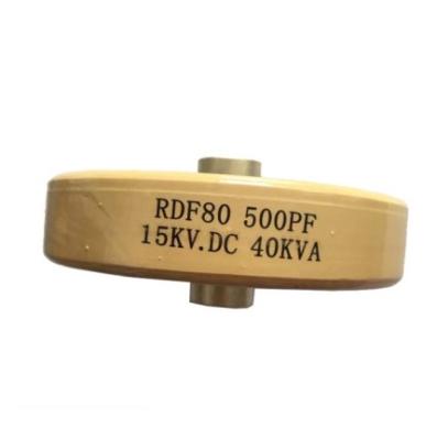 China RDF80 1000PF 8KV DC40KVA High Voltage Machine High Frequency Plate Ceramic Capacitor RDF80 1000PF for sale