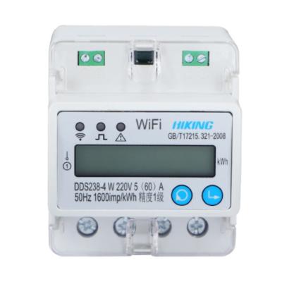 China DDS238-4W RS485-wifi 220V popular single phase remote smart electricity meter 60A DDS238-4 for sale