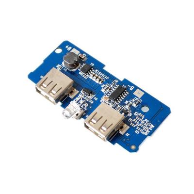 China Learning Micro 18650 Dual USB 3.7V to 5V 2A Boost Power Bank DIY 18650 Lithium Battery Charger Mobile PCB Board Step Up Module for sale