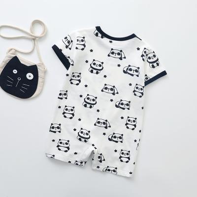 China Combed Cotton Baby Clothes Customized Print Newborn Romper Set High Quality Hot Sale Fashion Wholesale Basic Jumpsuit for sale