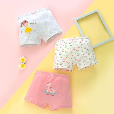 China Beautiful Breathable 4 Pieces Children Girls Cotton Underwear Kids Panties High Quality Baby Briefs for sale