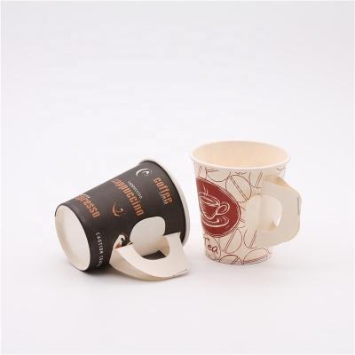 China Disposable Wholesale Custom Paper Disposable Turkish Coffee Cups With Handle for sale