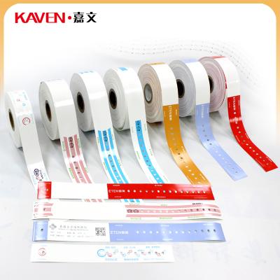 China 100% Waterproof Disposable Medical Wristband Thermal Printable Hospital Patient ID Wristbands Super Soft Paper Wristbands for sale