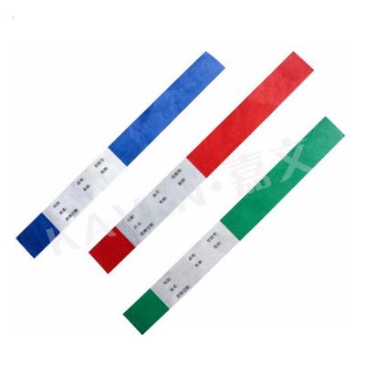 China Wholesale disposable medical wristband, hospital waterproof tyvek paper wristbands for inpatient for sale