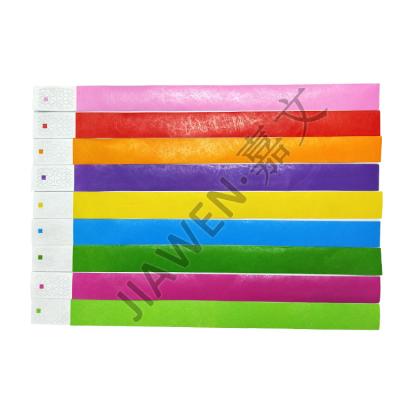 China Waterproof Tyvek Ticket Wristbands ID Disposable Paper Wristbands For Events for sale