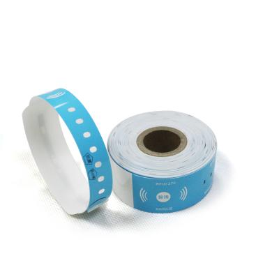 China Wholesale Waterproof RFID Wristband Factory Price One Time Use Snap Plastic RFID Wristband for sale