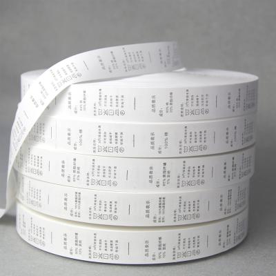 China Sustainable Wholesale Cheap Garment Clothing Private Wash Care Labels for sale