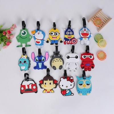 China Custom 3D soft luggage tag/ rubber bag tag/ pvc luggage tag for sale