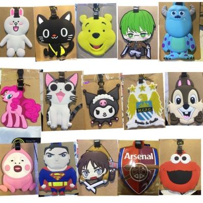 China Travel Goods Silicone Custom Rubber Luggage Tag Wholesale for sale