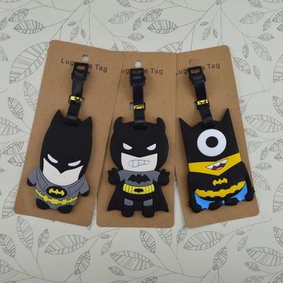 China Factory customized travel accessories 3D pvc luggage tag for sale