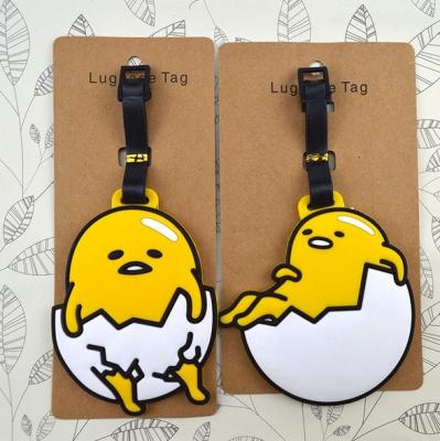 China Logo printed cheap 3D soft pvc luggage tag for promotion for sale