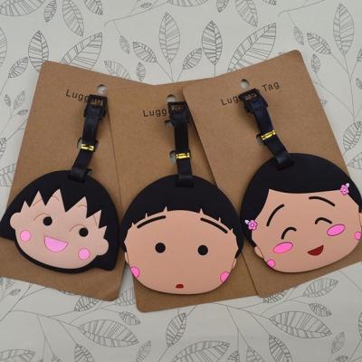 China Guangdong factory high quality soft pvc plastic standard size luggage tags for sale