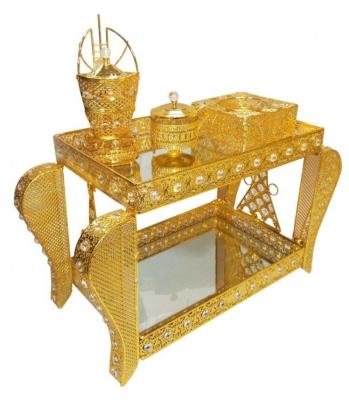 China (Other) metal coffee table adjustable tea tray habesha rekebot FT249 gold ethiopian for sale