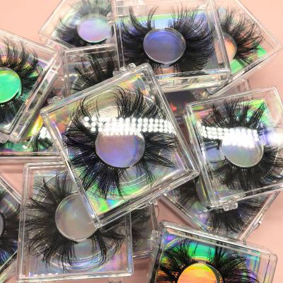 China Qingdao Natural Mink Lashes Factory Soft 30 Mm Wholesale 25mm 3D Mink Eyelashes Seller for sale