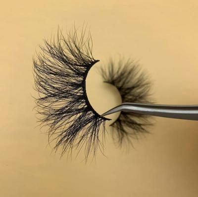 China Mink Eyelash Bulk Private Label Natural Fake Tape Vegan Fluffy Strip Lashes Lashes3d 25mm Natural Tapered Wholesaler for sale