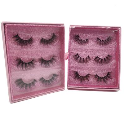 China Natural False Mink Volume Eyelash Wholesale Packaging Eyelash Manufacturers 15mm 3d Mink Eyelashes for sale