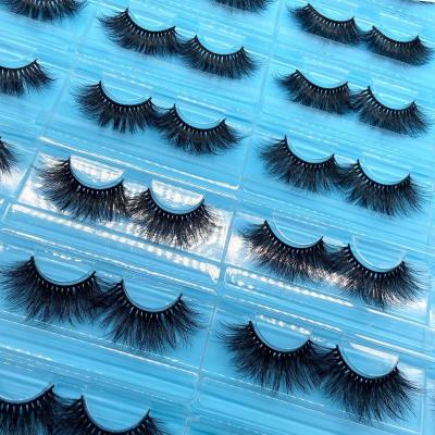 China Natural Soft 3D Mink Lashes Handmade Volume Makeup Mink Eyelashes Soft Fluffy Eyelashes Full Strip False Eyelashes for sale