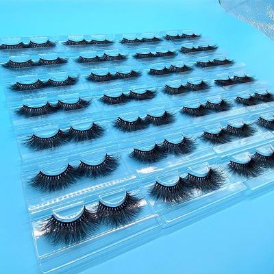 China Sale Korea Natural Soft Whole Fake Eye Lashes 25mm Lashes Bulk Vendor Real Mink Lashes for sale