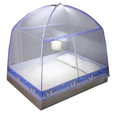 China 2021 High Quality Folded Free Folding Folded Rail Lace Mosquito Net Installation Portable Mosquito Net for sale