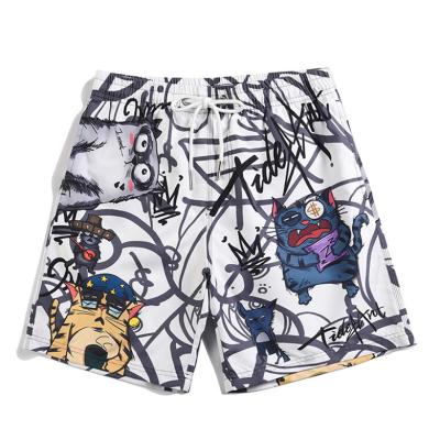 China Anti-Wrinkle Anti-Wrinkle All Over Print Polyester Beach Basketball Custom Sublimation Shorts Mesh Summer High Quality Shorts for sale