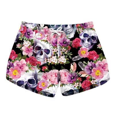 China 2021 Wholesale New Design QUICK DRY Swimwear Board Sports Summer Casual Gym Printed Polyester Shorts Custom Women for sale