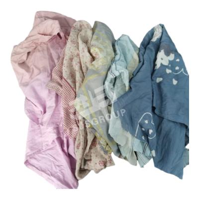 Chine Lint free Industrial cleaning rags second color hotel bed sheet cutting pieces cotton used bed sheets bale cotton rags à vendre