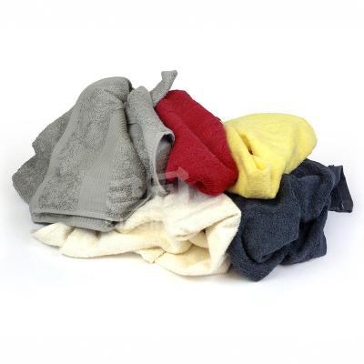 China Free sample Super Absorption Cut 100% reused color cotton rags high cotton terry cotton rags bulk terry towel rags Te koop