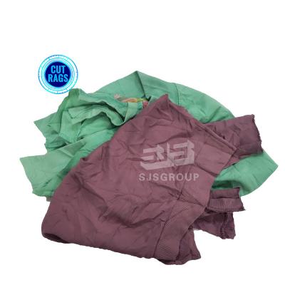 China 100 cotton Dark Coloured T-shirt Rags 100% Cotton Wiping Rag Textile Waste Recycled Cotton Cleaning Cloth Used Rags for sale