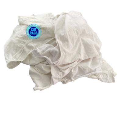 Китай Soft & absorbent Cotton Waste Pure Cotton White Rags Cloth trapo industrial used t-shirt rags продается