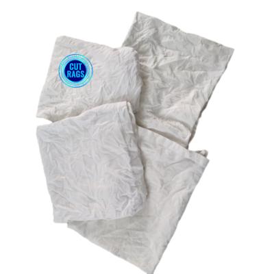 Cina Abbigliamento bianco di pulizia generale 10kg/Bale Rags di 35*55cm in vendita