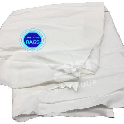 China High Quality Standard Size White Bed Sheet Cotton Rags Cut Pieces Industrial Clothing Wiping Rags For Cleaning for sale