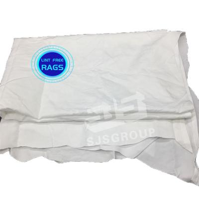 China Soft Material White Bed Sheet Cotton Rags Industrial Clothing Wiping Rags for sale