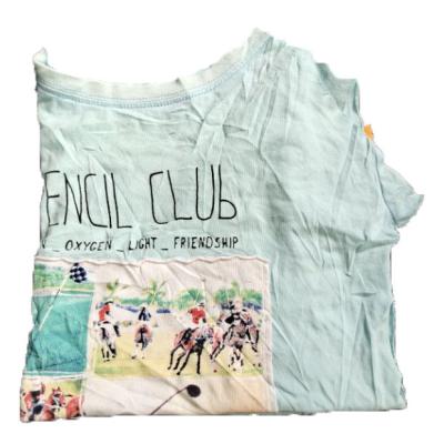 China Grade A cotton material Reusable cloth for making rag Light Color Pure Cotton T Shirt industrial rag bag for sale