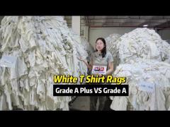 Recycled White T Shirt Industrial Cotton Rags