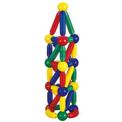 China Construction Toy KEBO 30pcs Magnetic Spiral Type Rod Magnetic Sticks And Balls Set Kids for sale