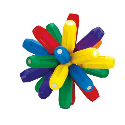 China 25/36/88 Pcs Magnet Eco-friendly Material Balls And Rods Magnetic Intelligence Rod Educational Toys Sticks Assembly Building Block Of Kids Toys for sale