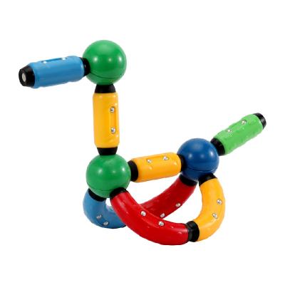 China ABS Material Magnetic Material Eco-friendly Rod Magnetic Stick Sticks And Balls Building Blocks for sale