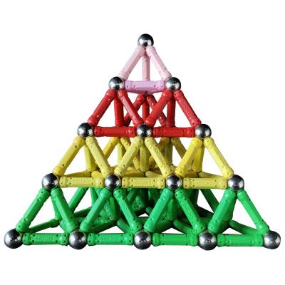 China Safety Magnetic Sticks and Balls Building Blocks Push Back Toys for Children Educational Toys for sale