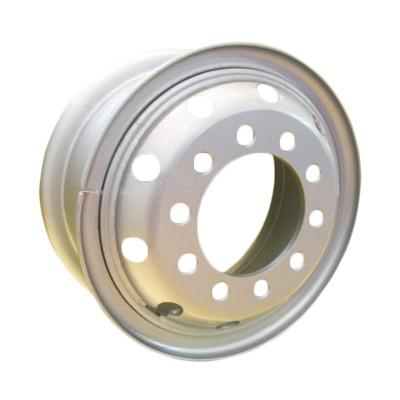 China China Silver Truck Wheel Steel Rim 24 Inch Steel Exterior Series Inside Material Origin For Tire Size 24 for sale