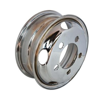 China 5.50-16 inch chrome steel semi car wheel steel truck wheels rims tire size 650-16 wheels for light truck for sale