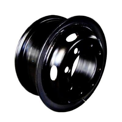 China Black Colored Truck Wheels Commercial Steel Rims 7.50V-20 High Quality Steel Wheel Rims 18 Inch for sale